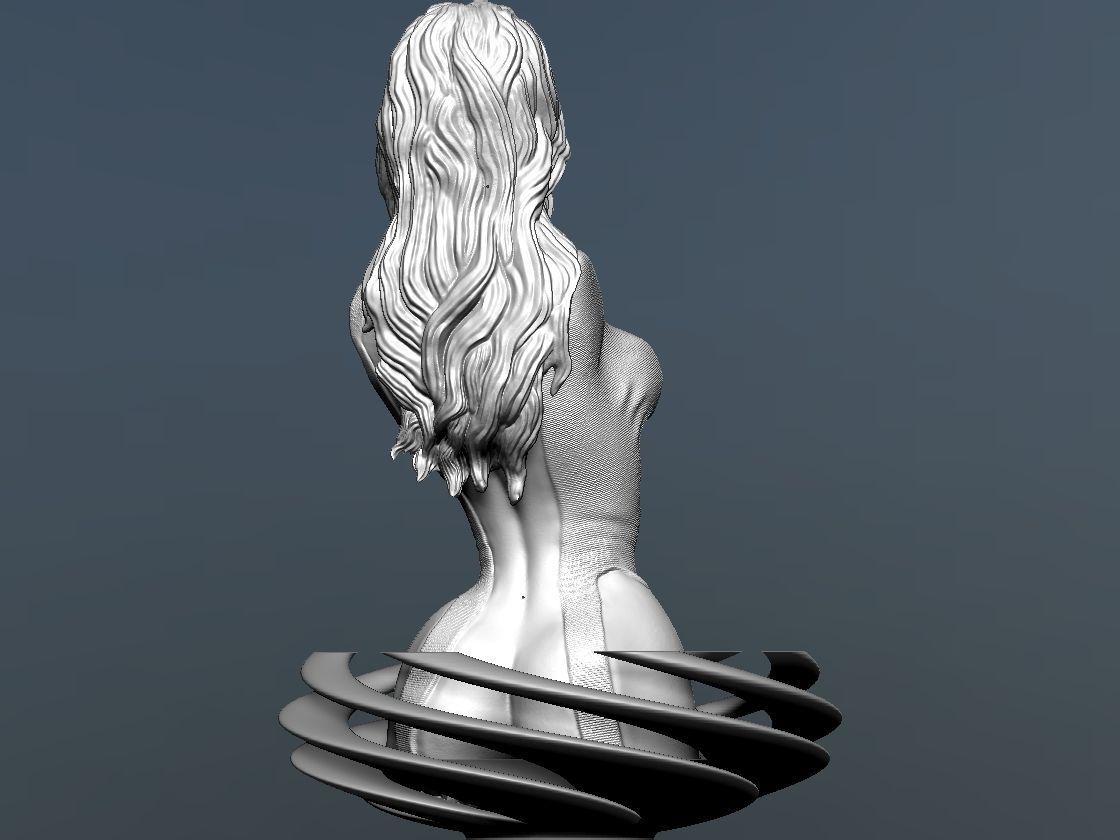 Invisible Woman Bust - Fantastic Four 3D print model_12