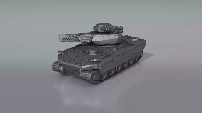 Battle tank V-3 -model for 3d printer