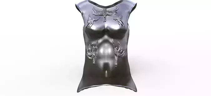 Female Roman Chest plate 3D model