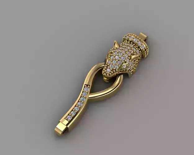 Bracelets gold pendant with diamonds