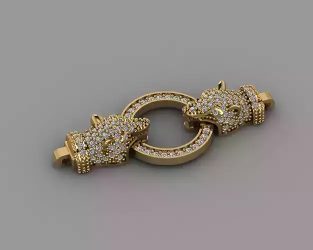 Bracelets gold pendant with diamonds
