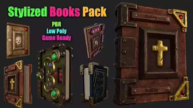 Stylized Books Pack Vol 1