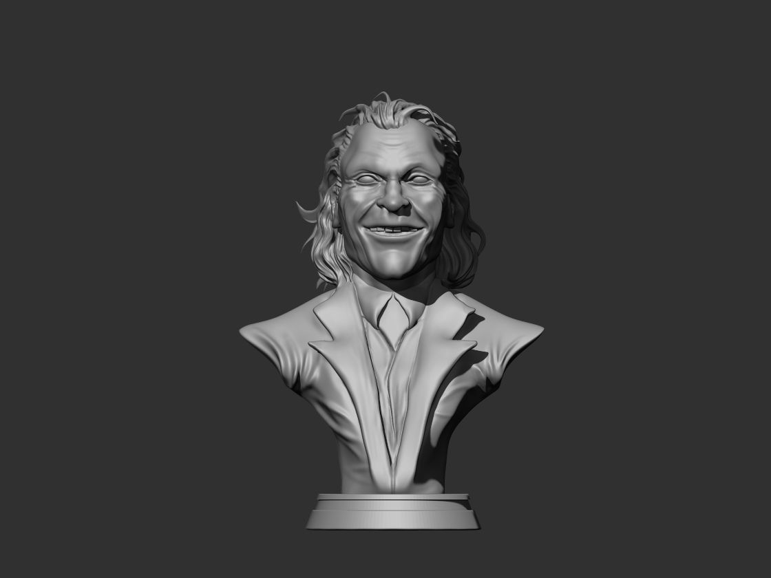 Joker 3d bust 3D print model_1