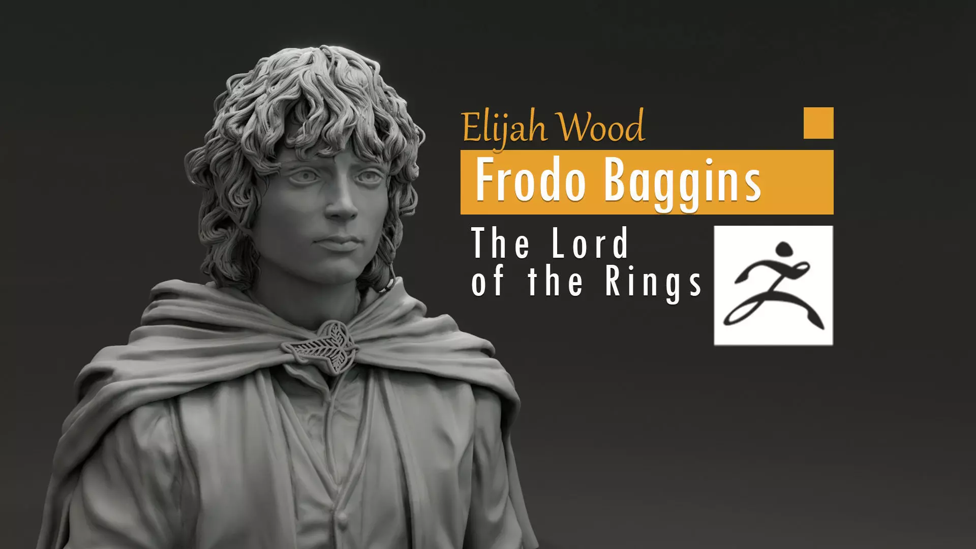Elijah Wood - Frodo Baggins - The Lord of the Rings 3D print model_0