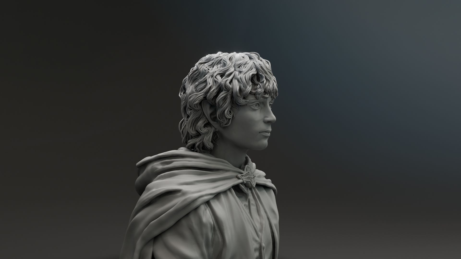 Elijah Wood - Frodo Baggins - The Lord of the Rings 3D print model_3