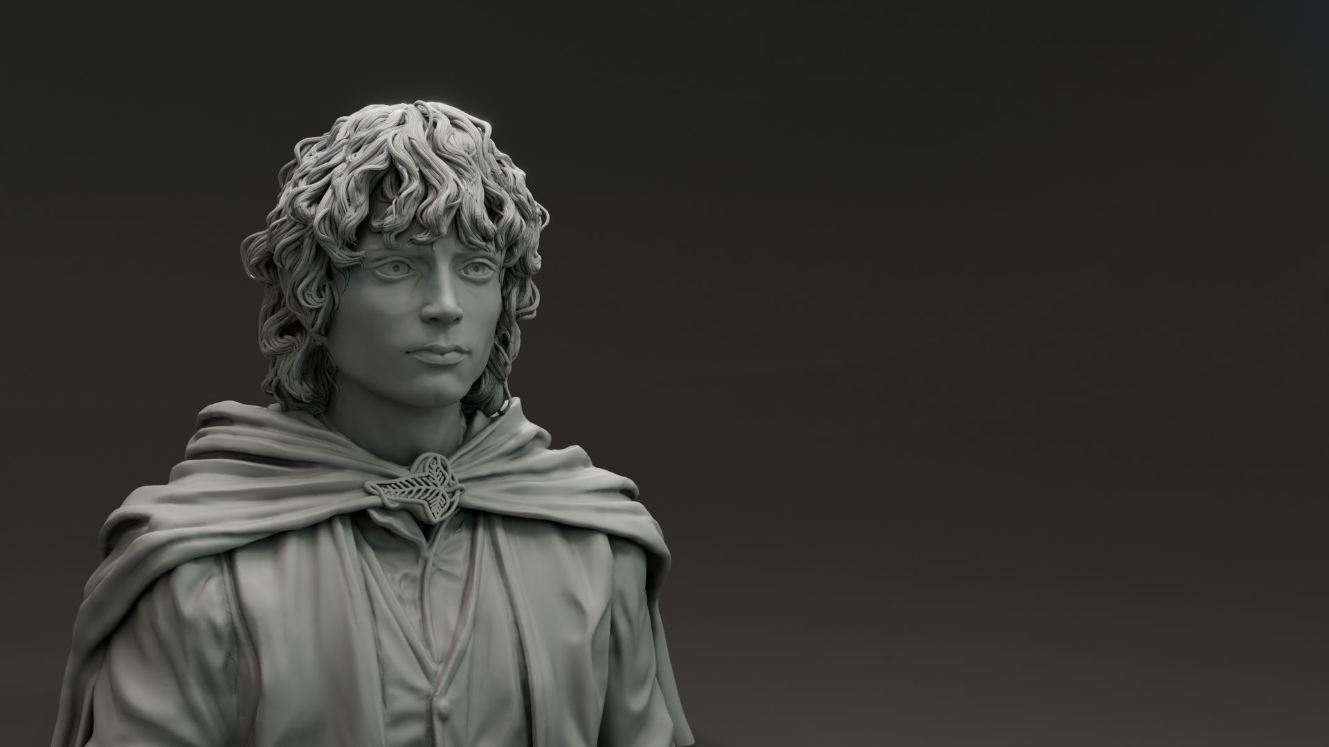 Elijah Wood - Frodo Baggins - The Lord of the Rings 3D print model_2
