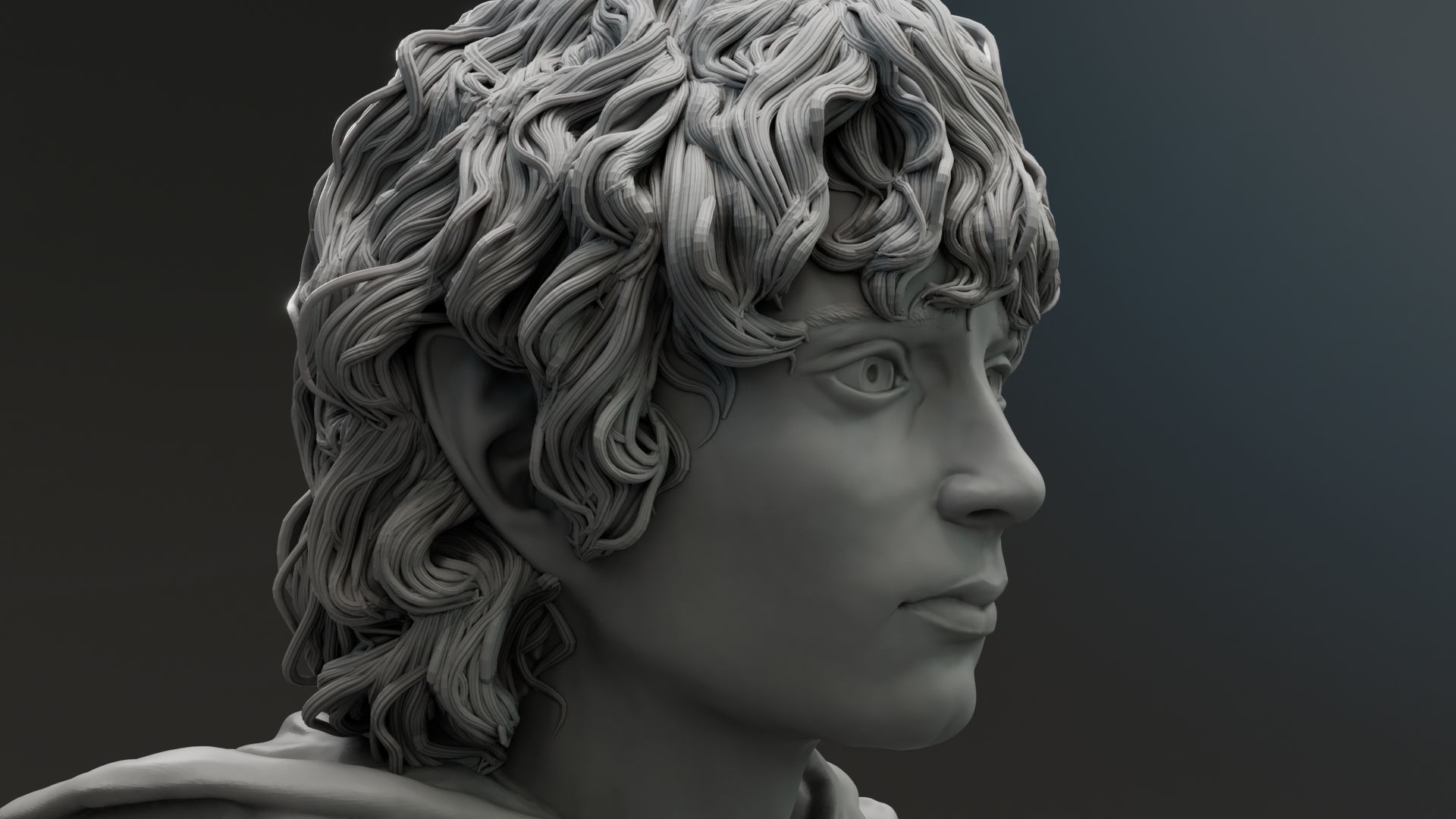 Elijah Wood - Frodo Baggins - The Lord of the Rings 3D print model_11