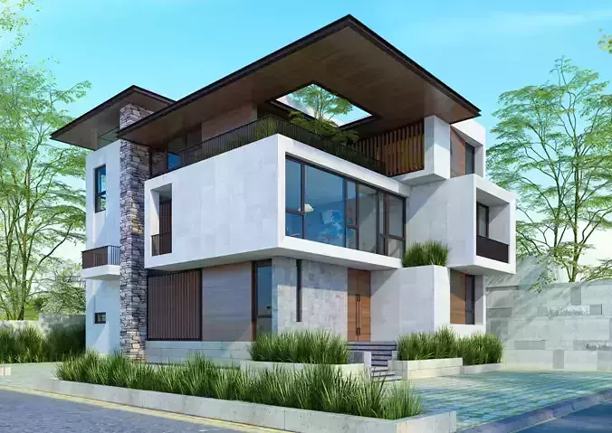 House Exterior 01 3D model