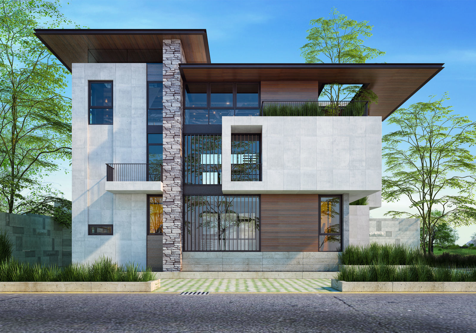 House Exterior 01 3D model_1