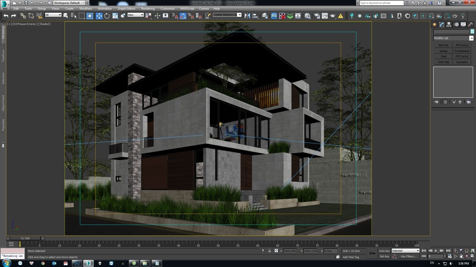 House Exterior 01 3D model_3