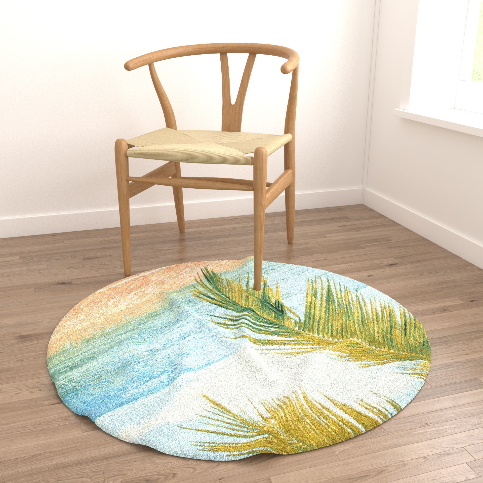 Rugs No 173 Low-poly 3D model_4