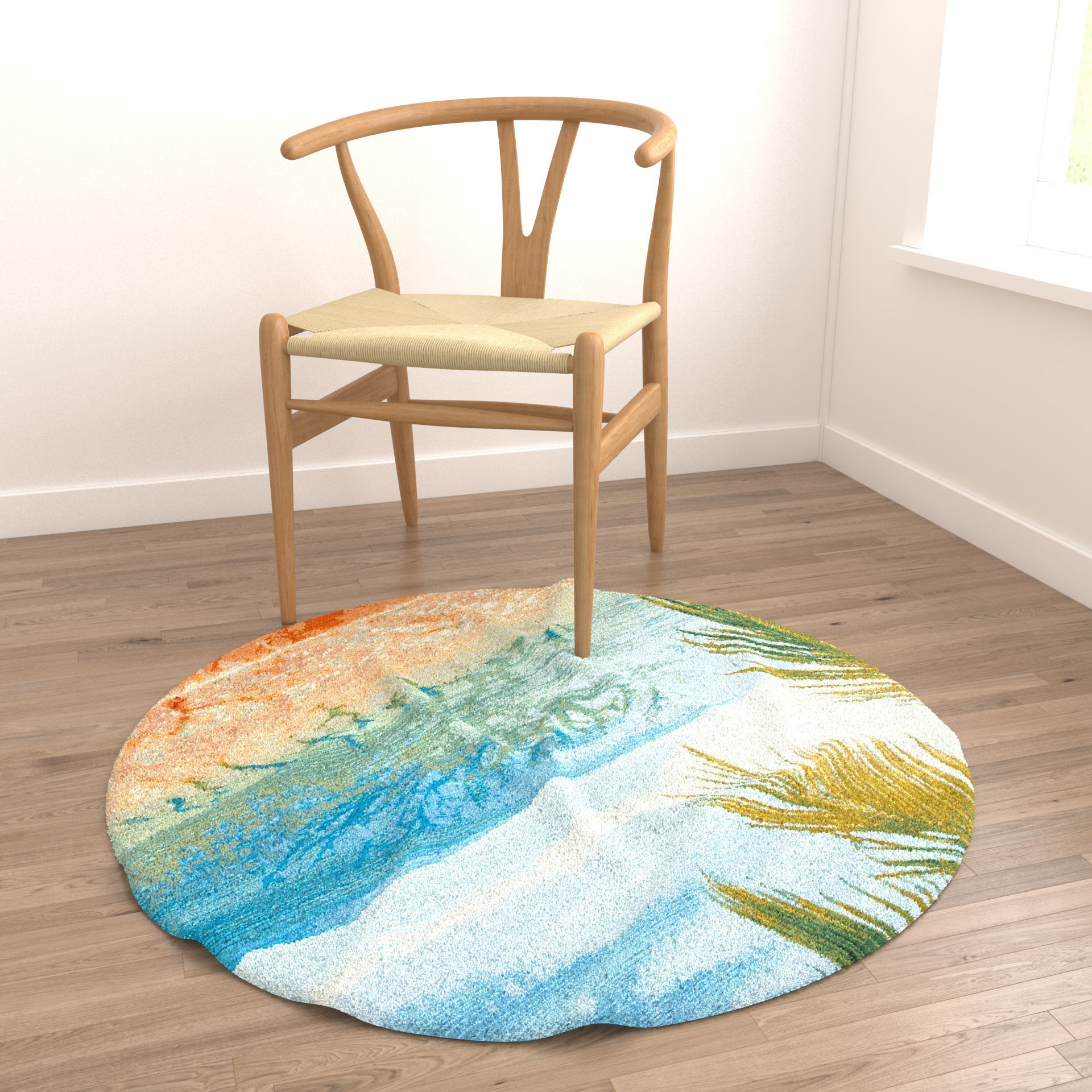 Rugs No 173 Low-poly 3D model_3