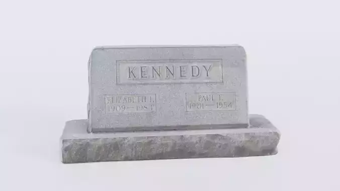Gravestone Low-poly 3D model