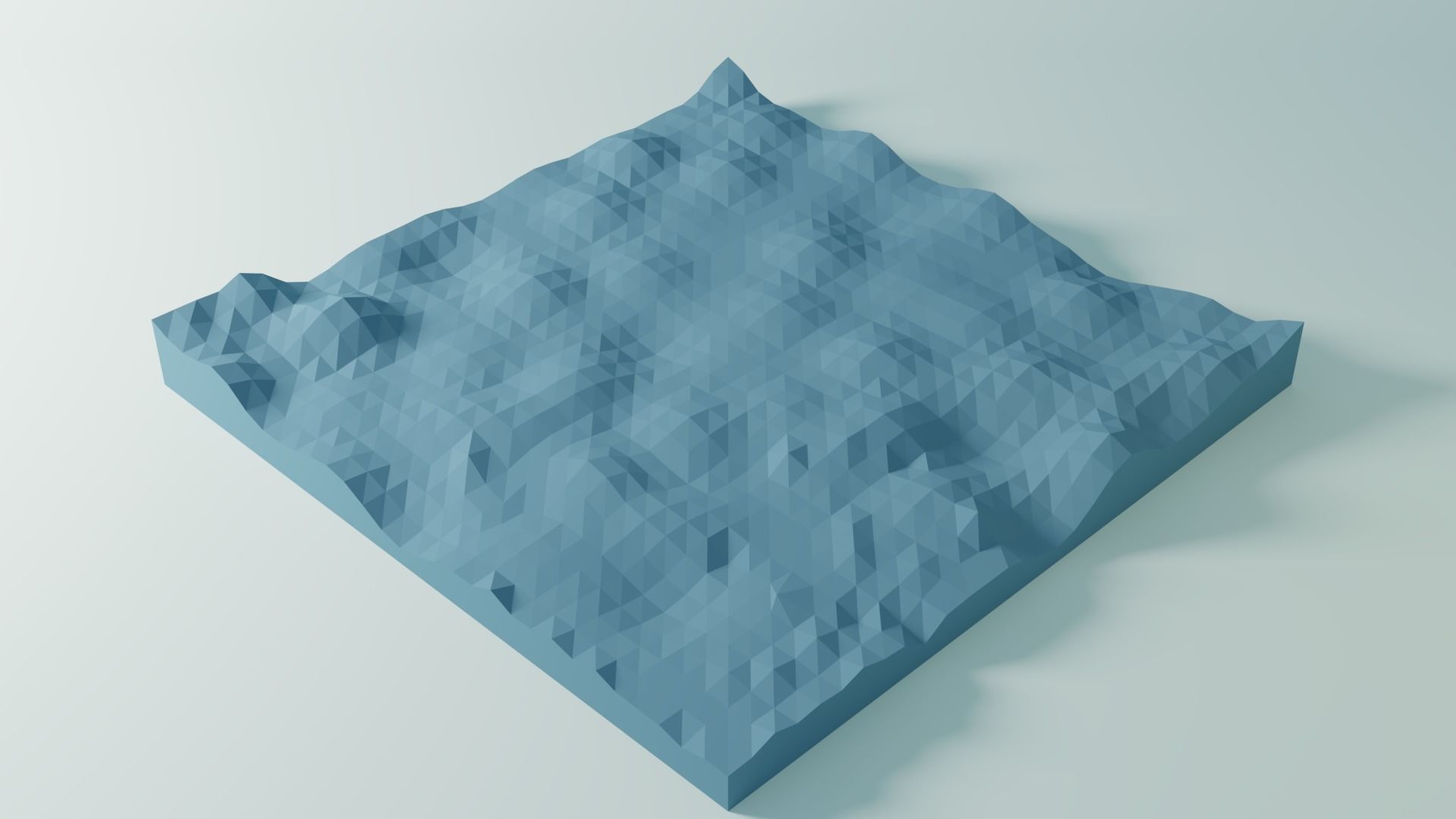 3D Animation 2 triangle Low-poly 3D model_2