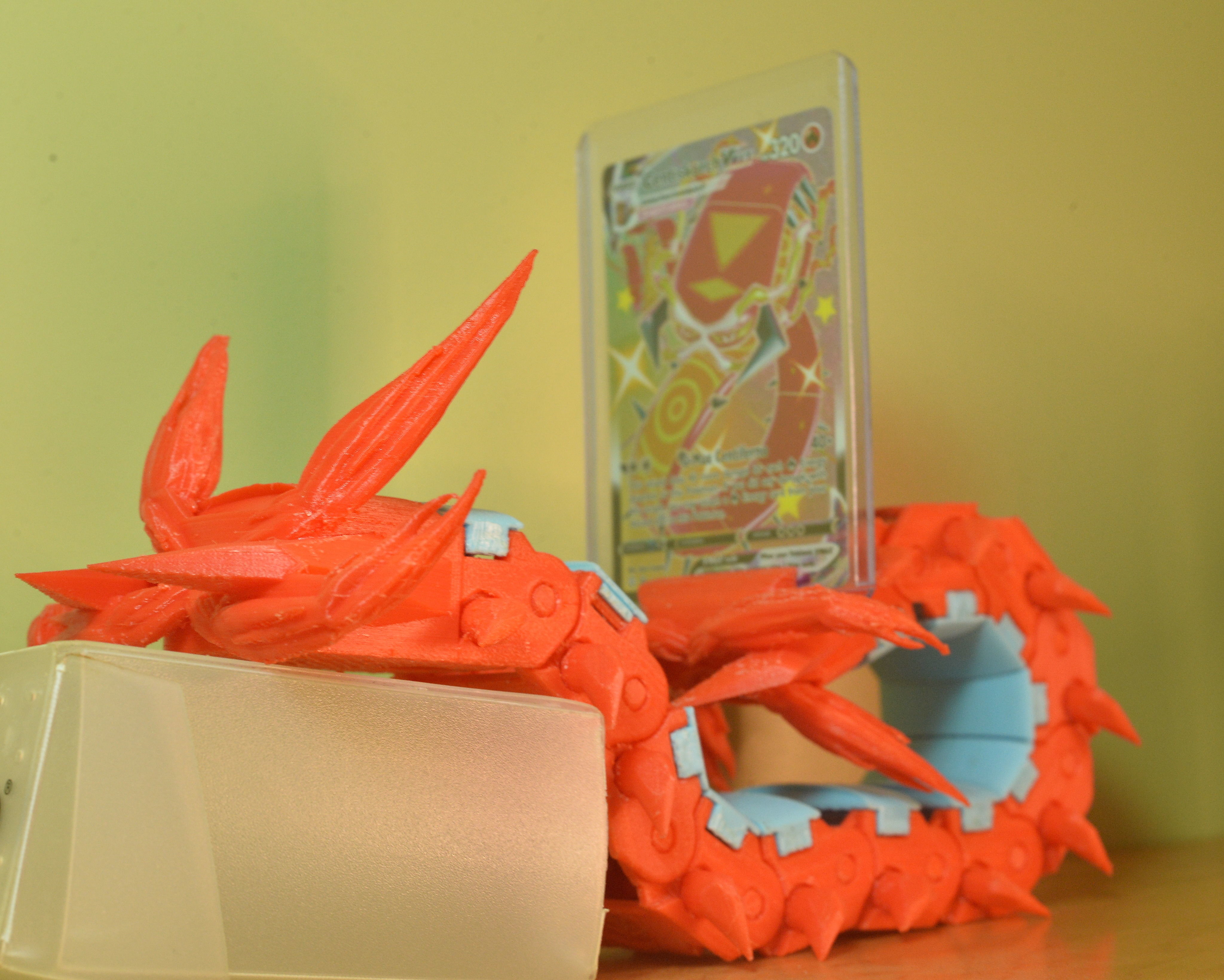 Centiskorch Articulated toy and card stand 3D print model_3