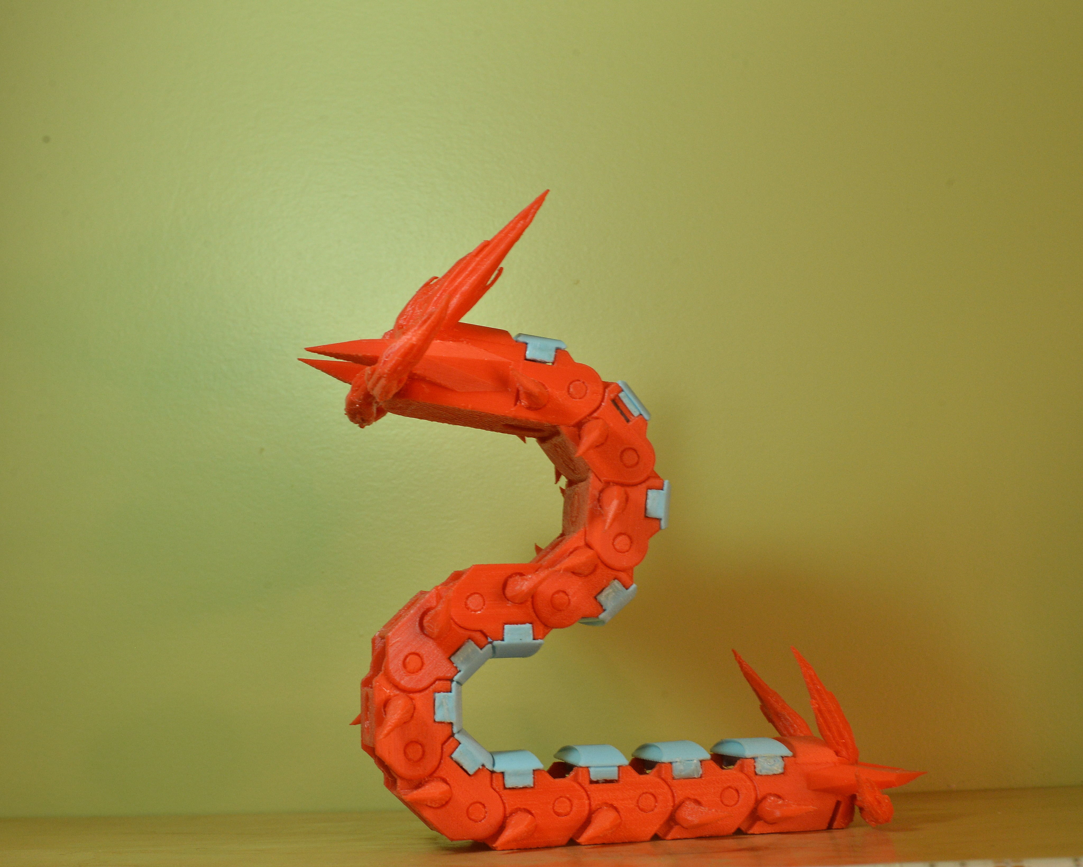Centiskorch Articulated toy and card stand 3D print model_4