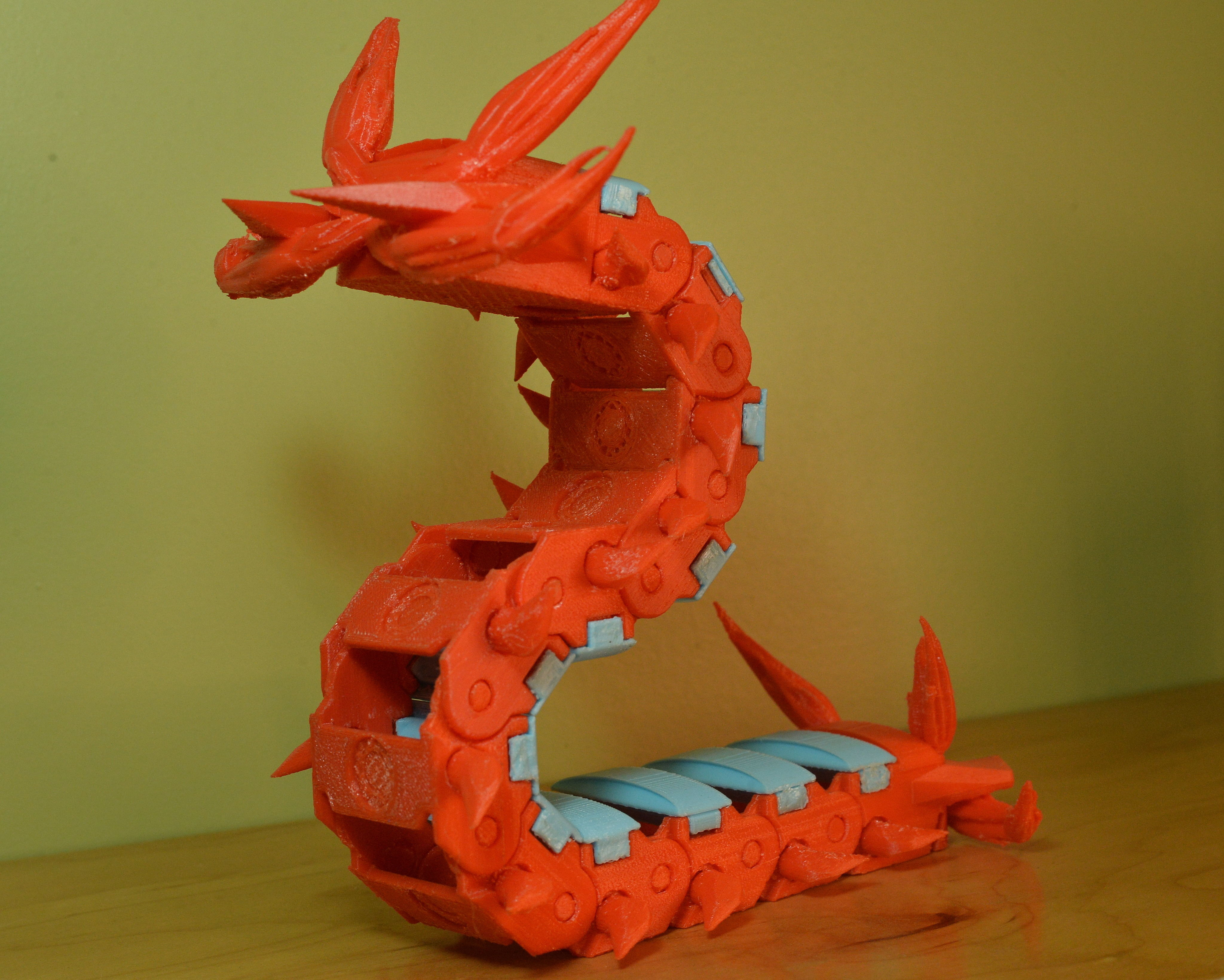 Centiskorch Articulated toy and card stand 3D print model_2