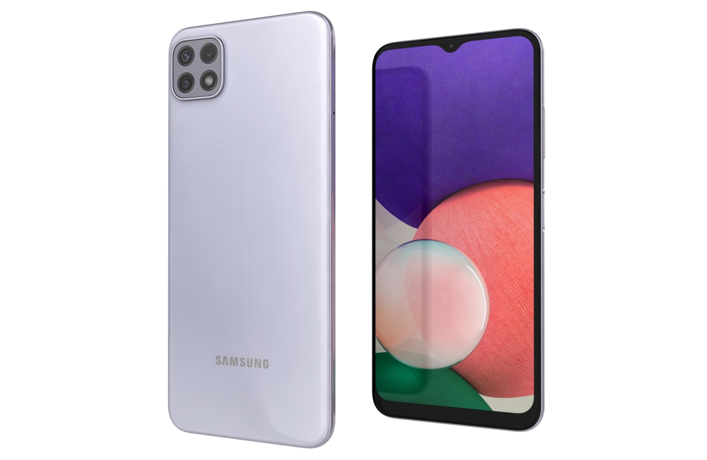 Samsung Galaxy A22 5G Violet 3D model_7