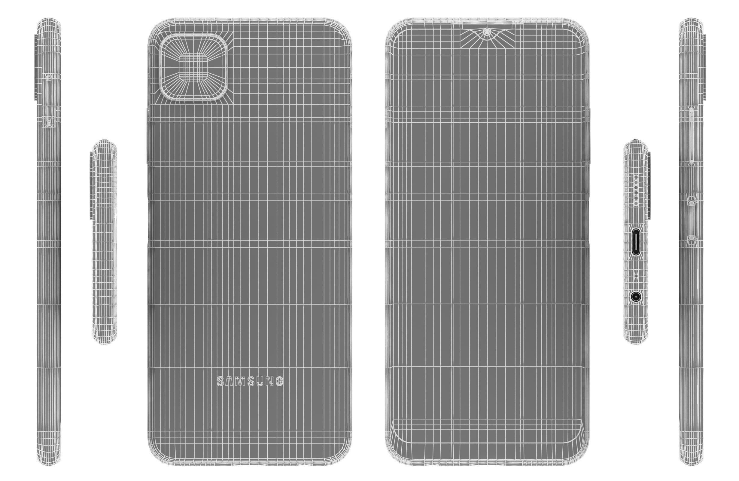 Samsung Galaxy A22 5G Violet 3D model_16