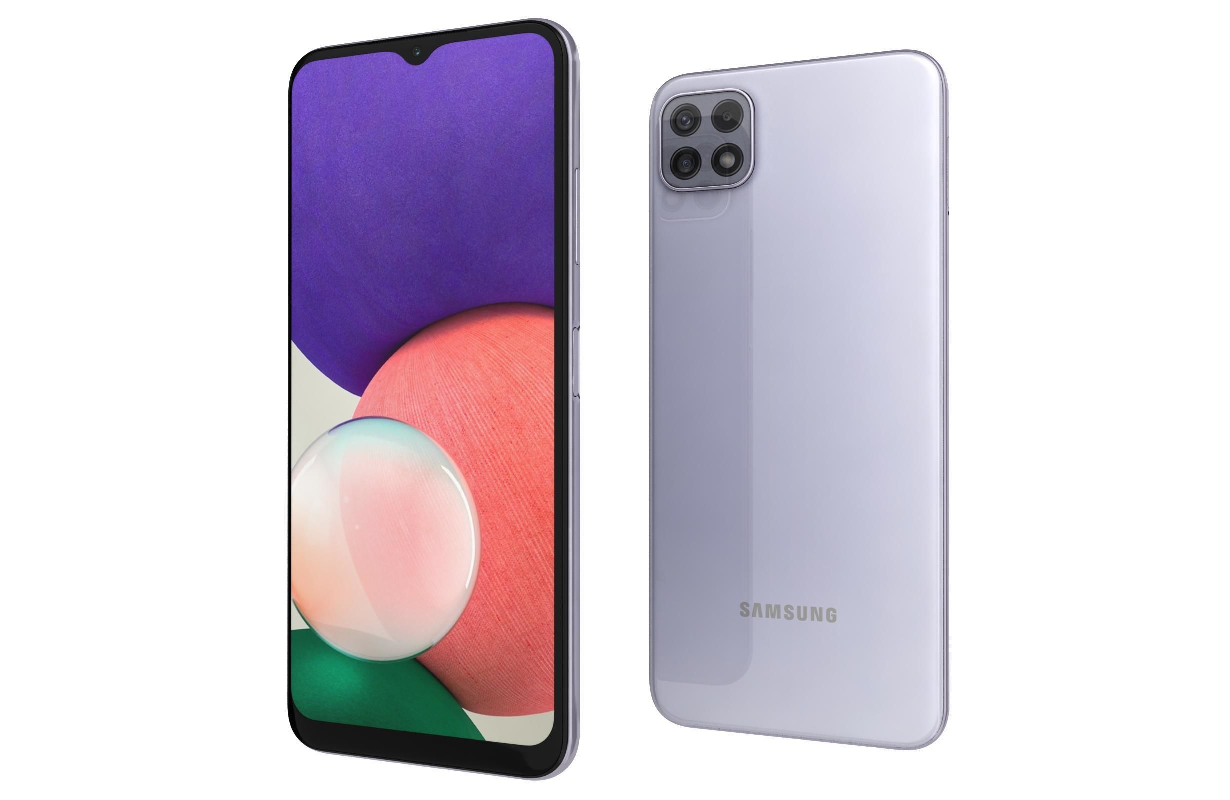 Samsung Galaxy A22 5G Violet 3D model_6