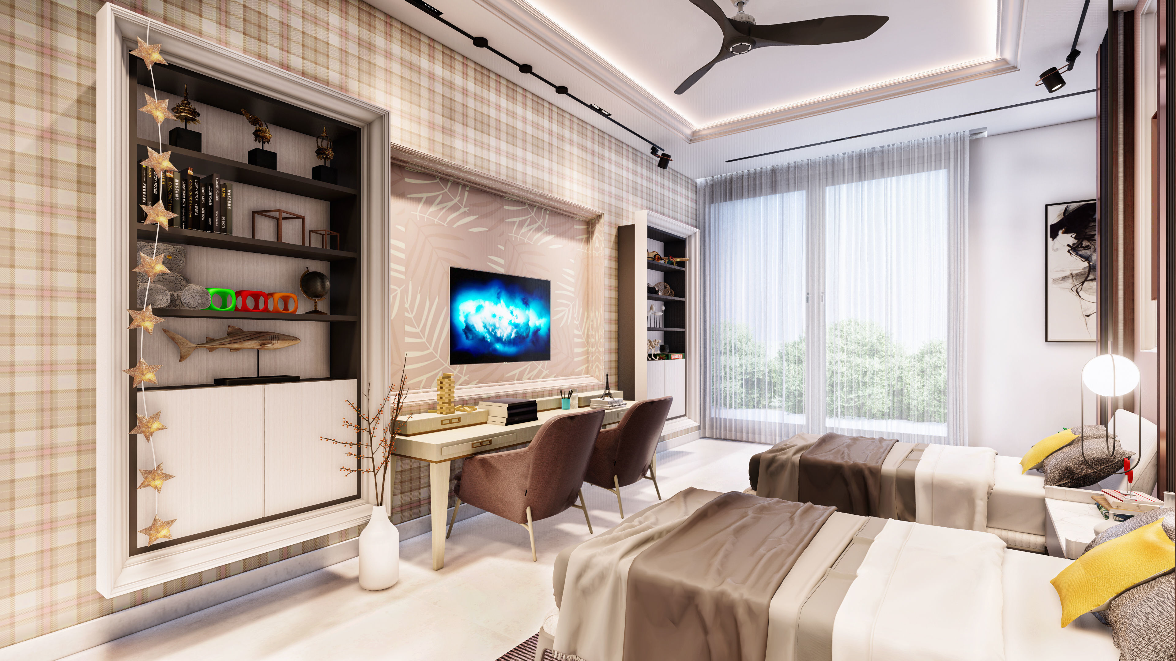 Kids Bedroom 3D model_1