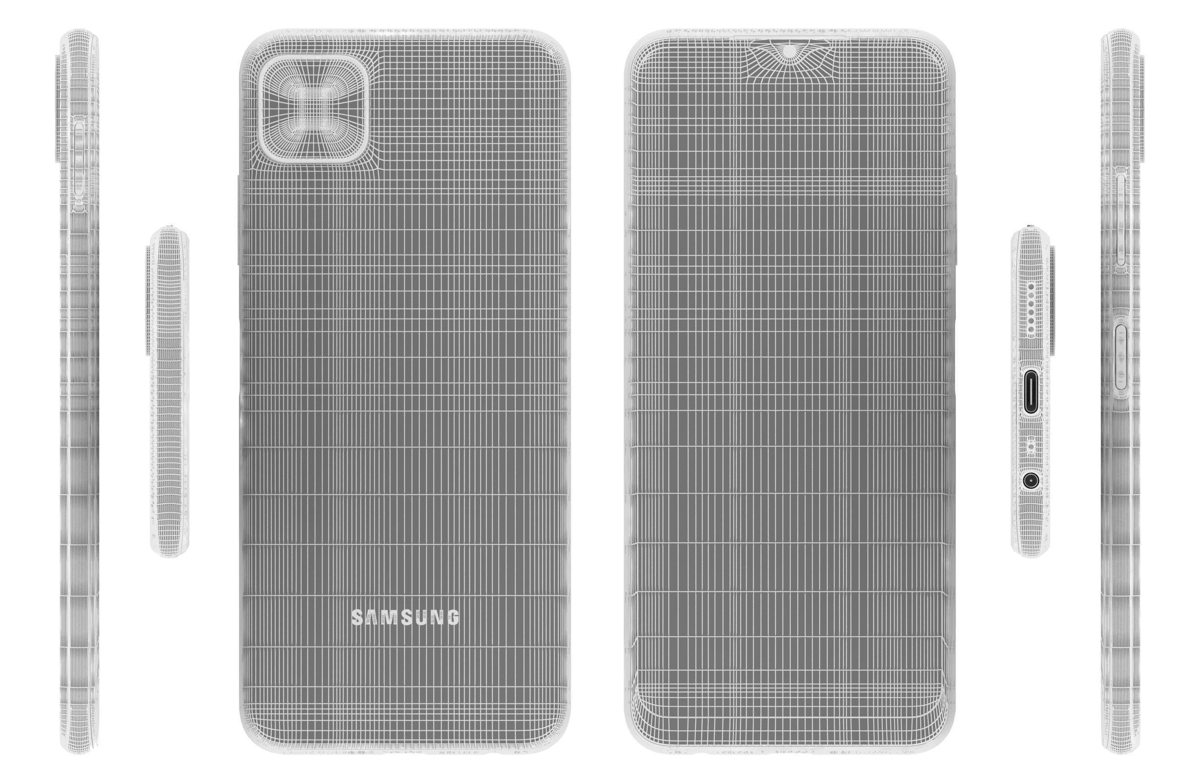 Samsung Galaxy A22 5G White 3D model_17