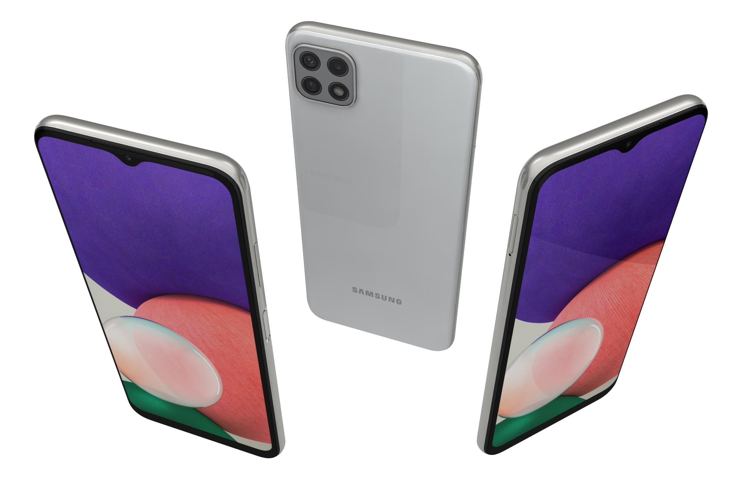 Samsung Galaxy A22 5G White 3D model_2