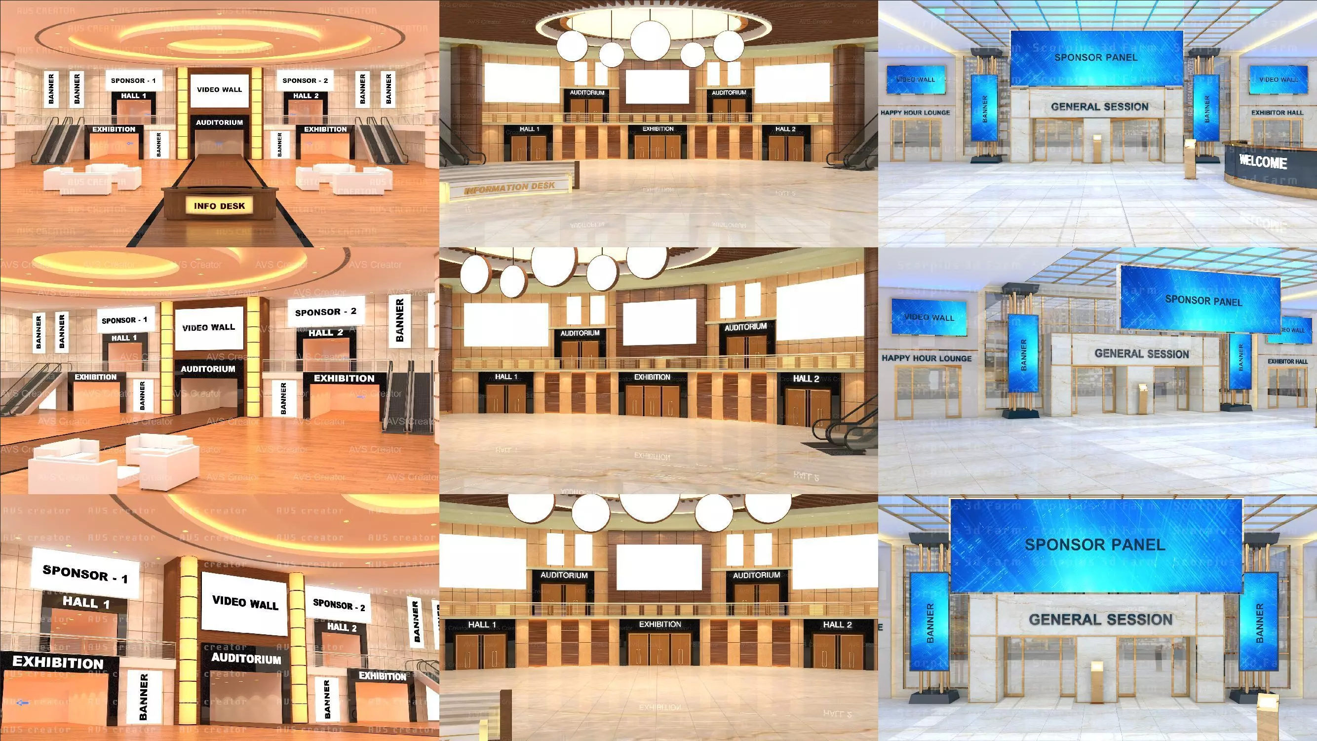 Virtual Lobby 3D Model Collection_0