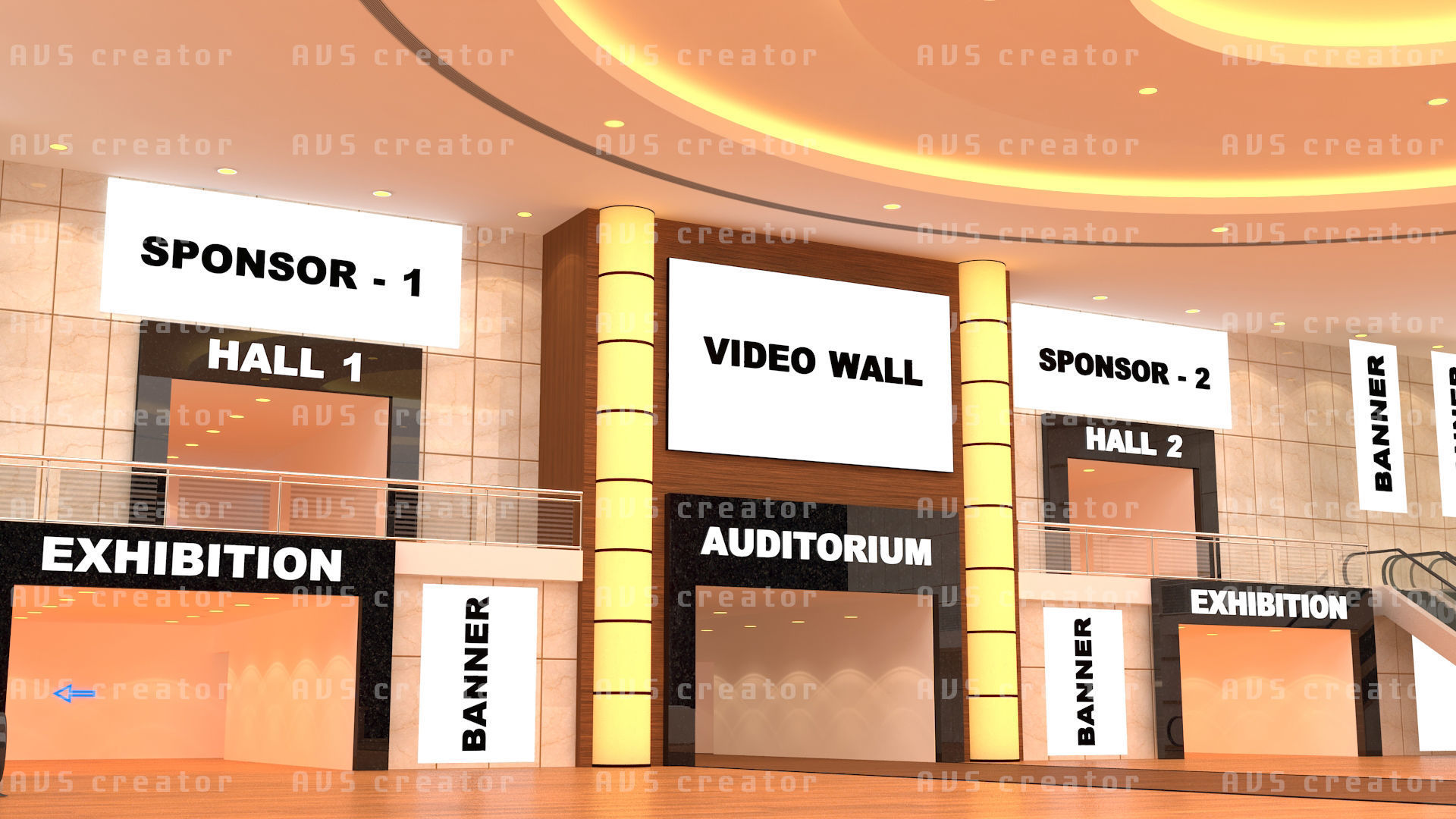Virtual Lobby 3D Model Collection_7
