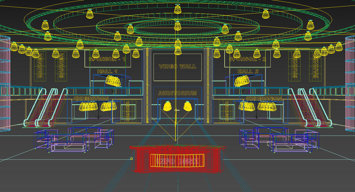 Virtual Lobby 3D Model Collection_8