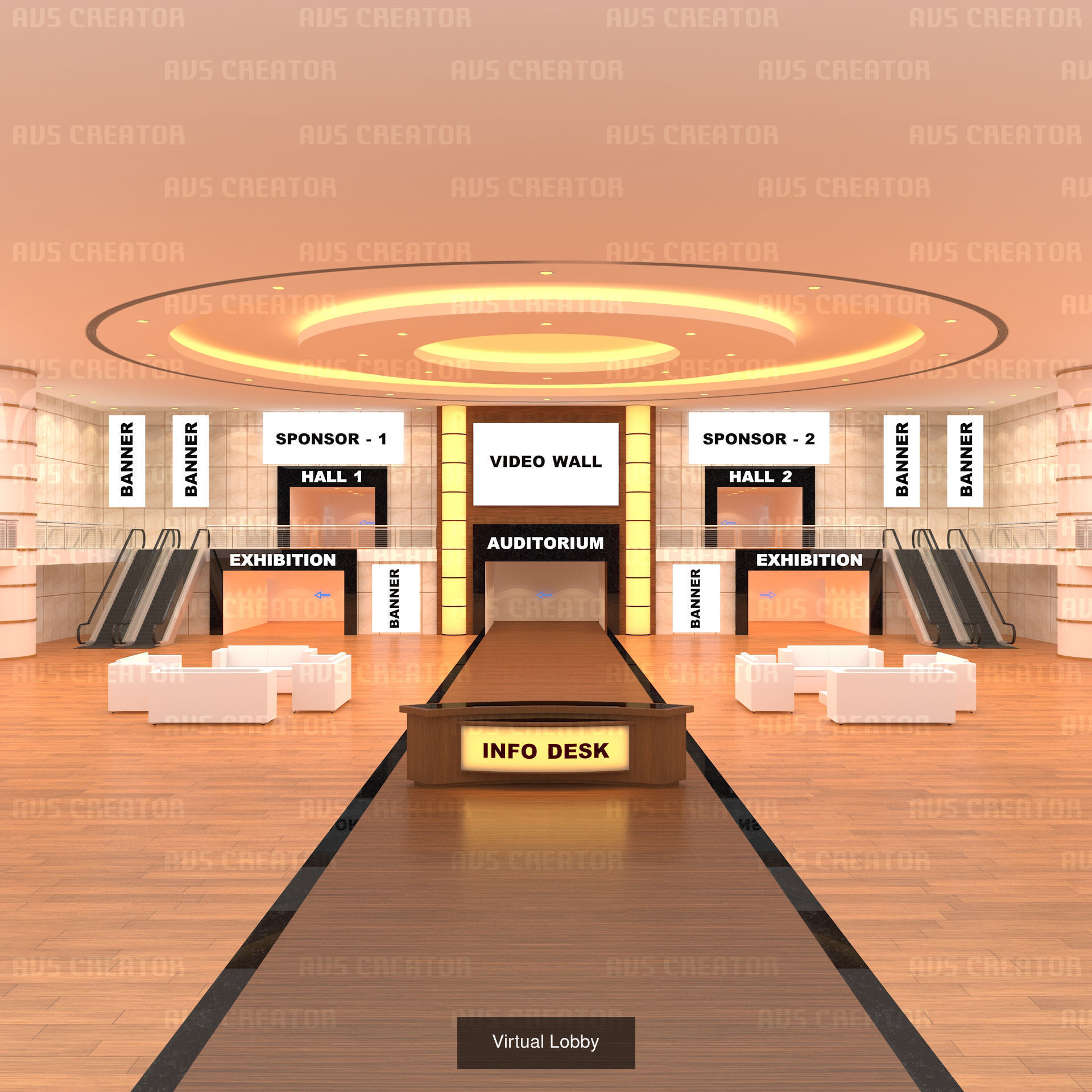 Virtual Lobby 3D Model Collection_5