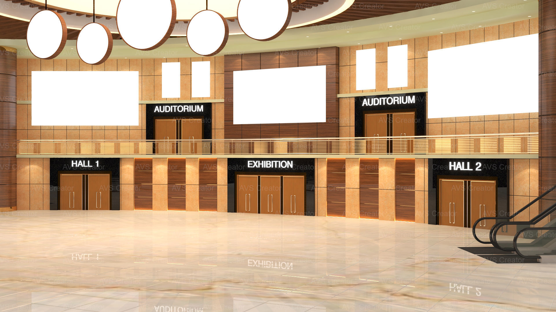 Virtual Lobby 3D Model Collection_3