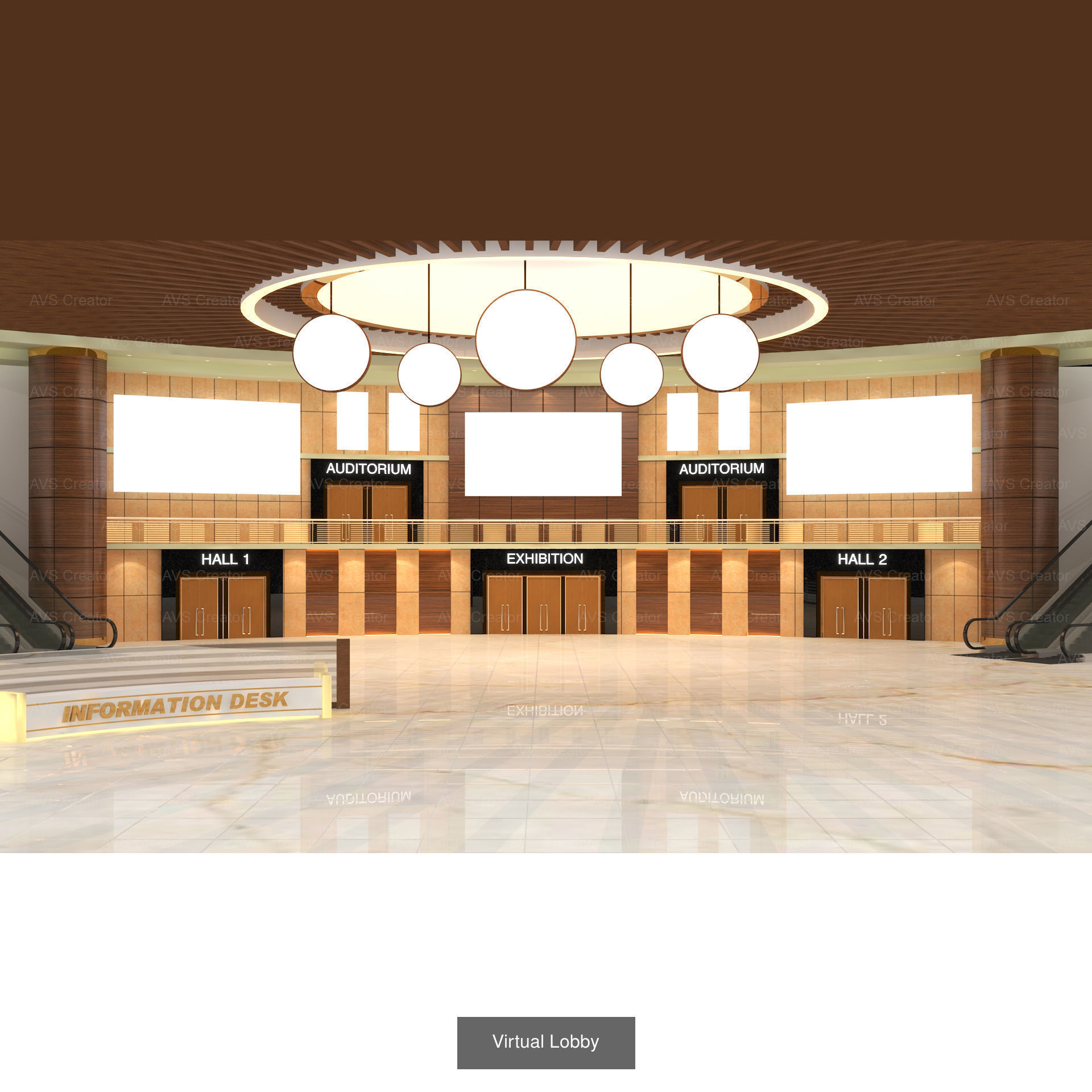 Virtual Lobby 3D Model Collection_1