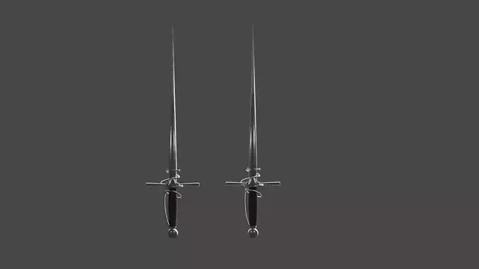 Sword Lance Free low-poly 3D model
