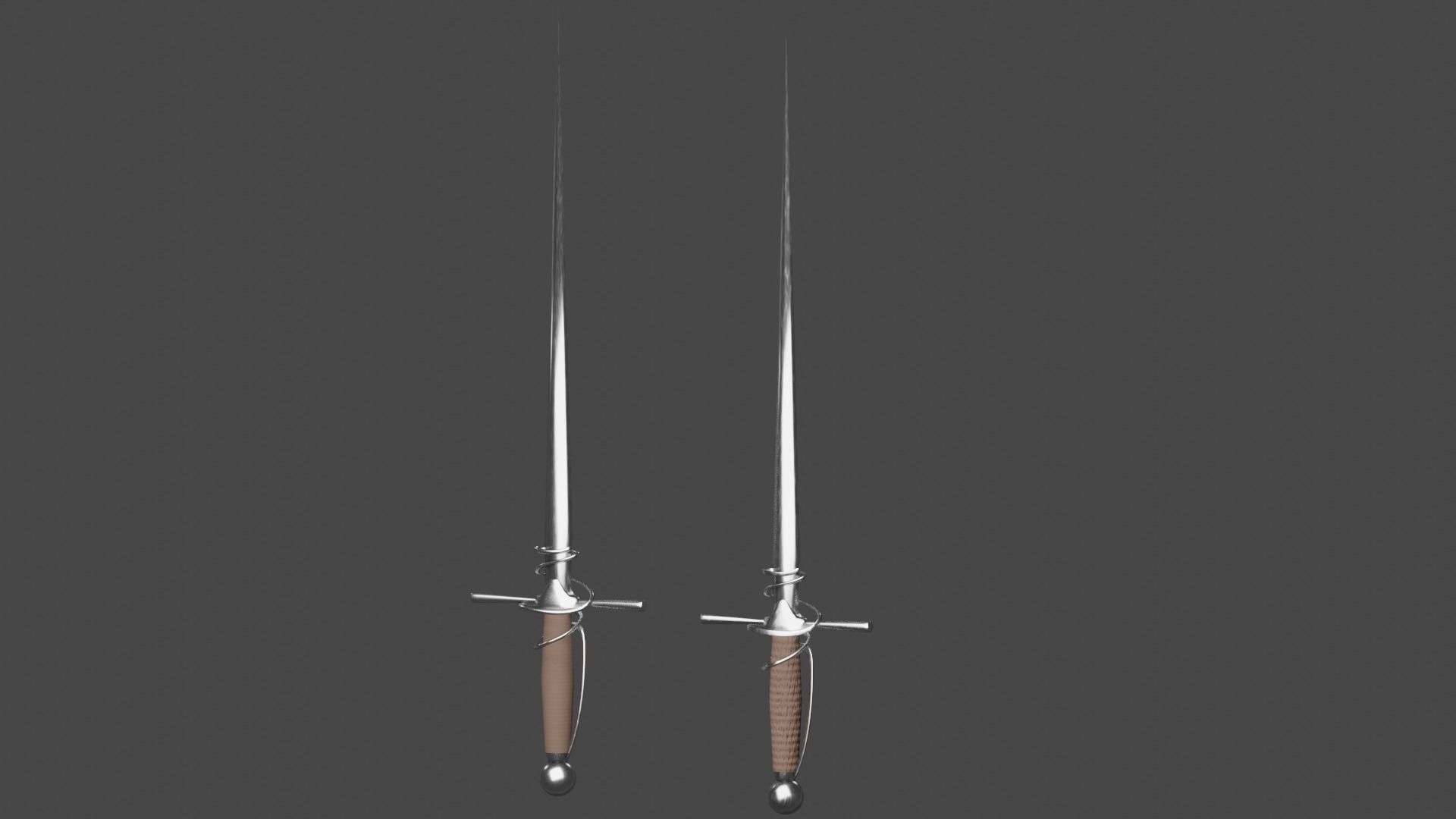 Sword Lance Free low-poly 3D model_2