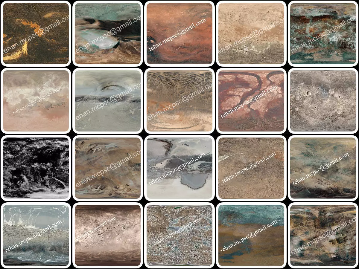3D Fictional Planets Pack 3D model