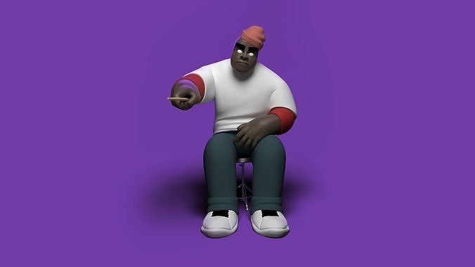 Gorillaz - Russel 3D print model