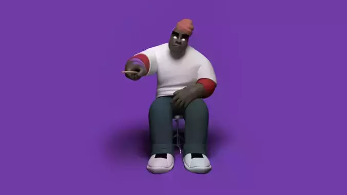 Gorillaz - Russel 3D print model