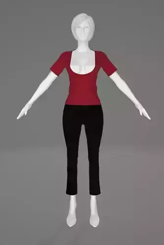 Woman Clothing A-Pose 602
