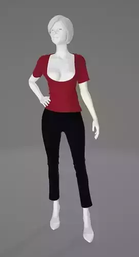 Woman Clothing Pose 604