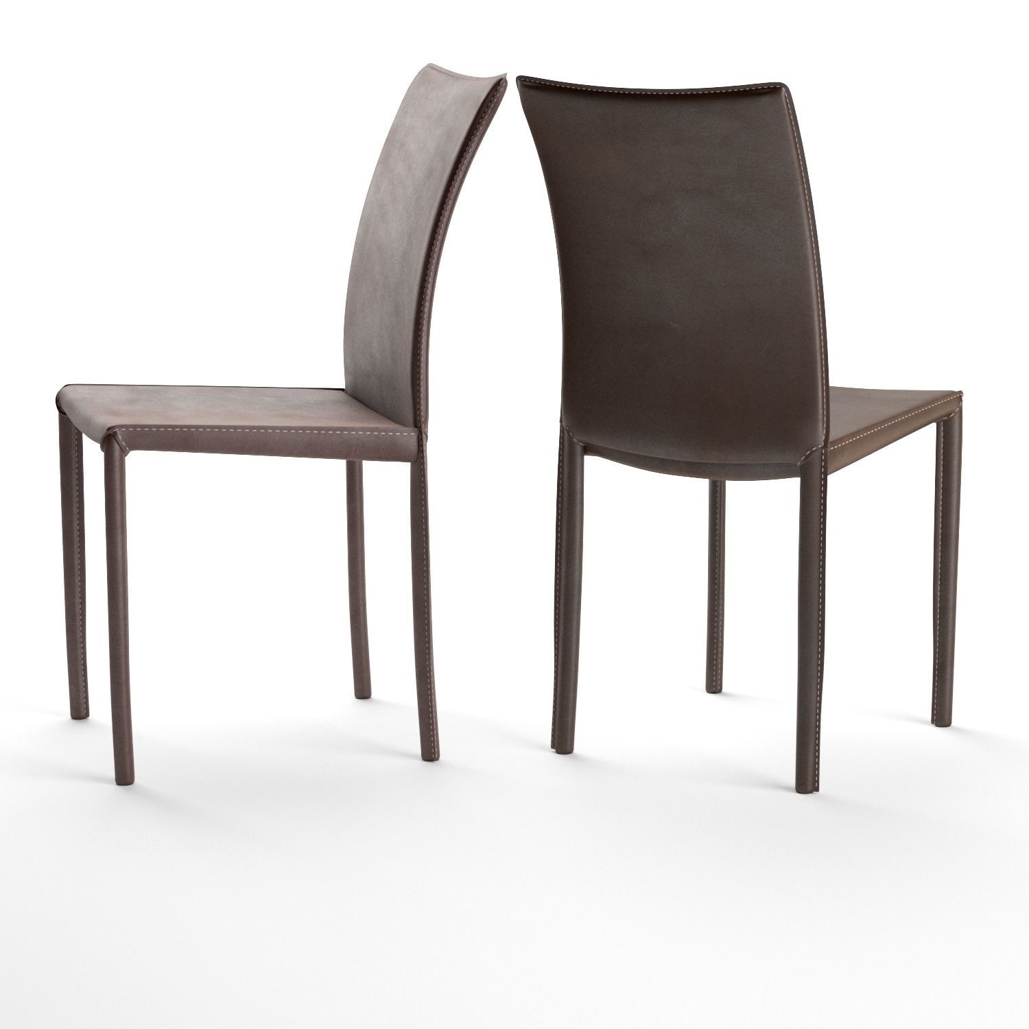Bastian Lollo Boheme Byron Pair of Dining Chairs 3D model_2