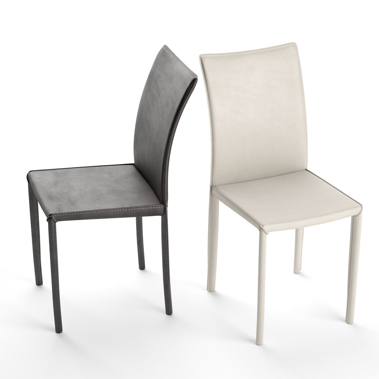Bastian Lollo Boheme Byron Pair of Dining Chairs 3D model_5
