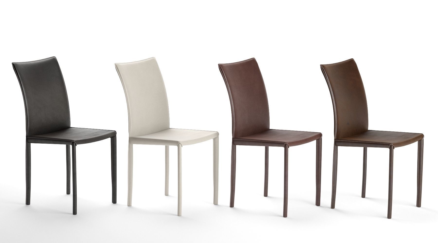 Bastian Lollo Boheme Byron Pair of Dining Chairs 3D model_6