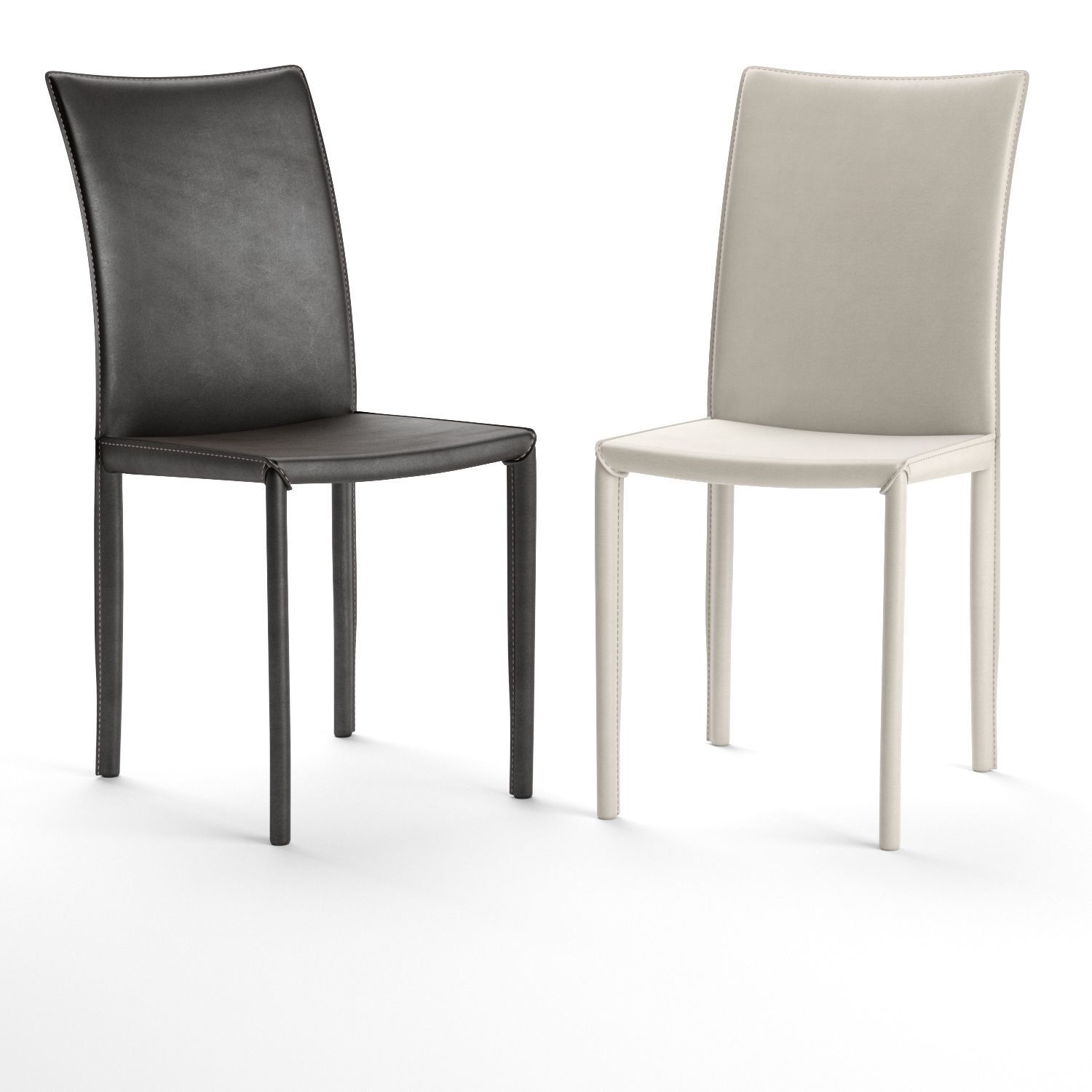 Bastian Lollo Boheme Byron Pair of Dining Chairs 3D model_3
