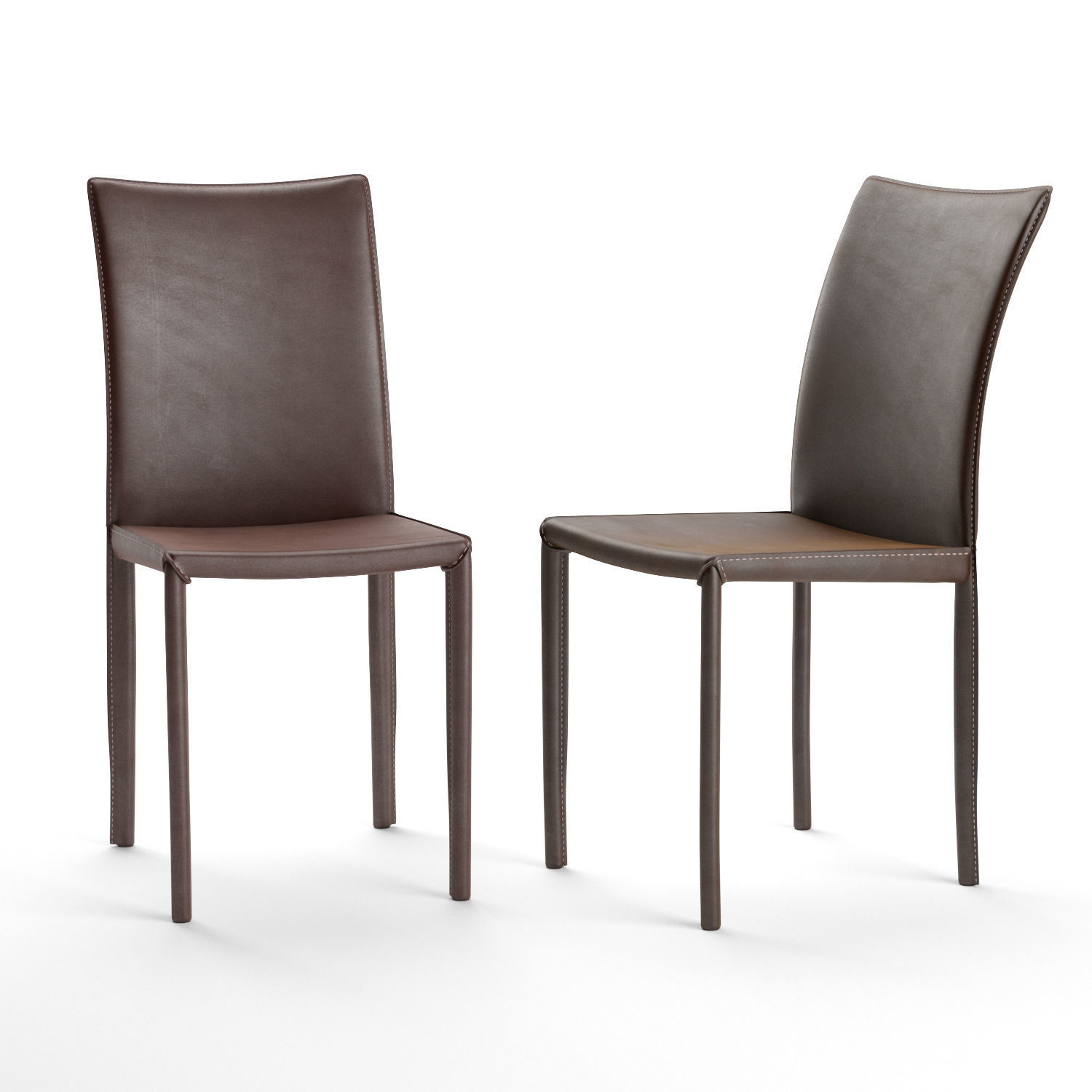 Bastian Lollo Boheme Byron Pair of Dining Chairs 3D model_1
