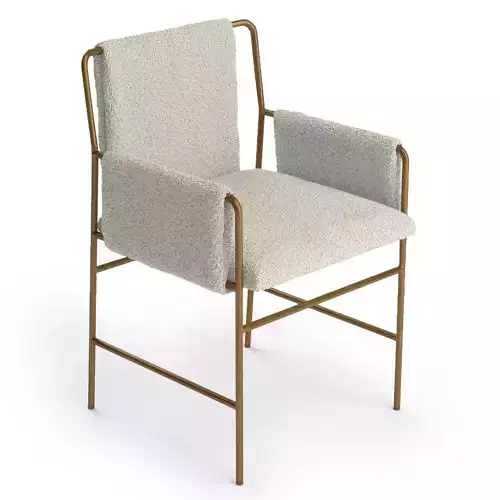 Chahan Fur Dining Chair