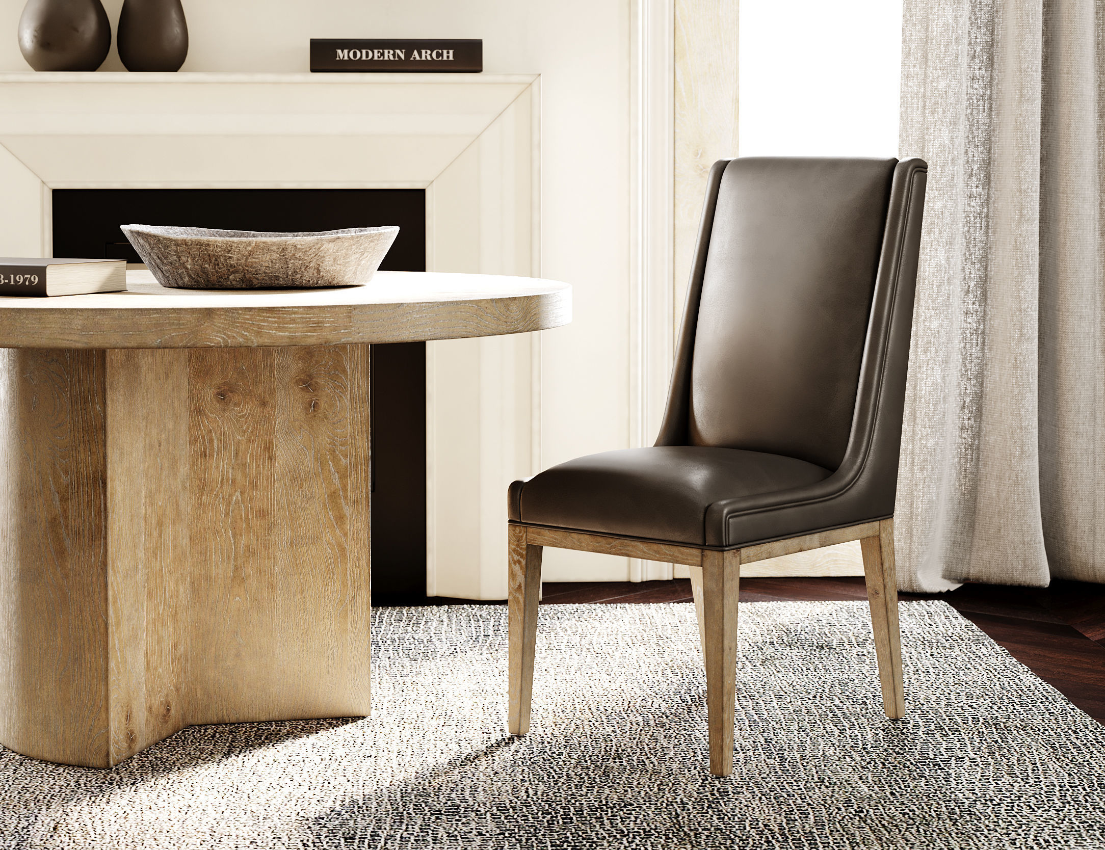 Rustic Dining Room Interior ID296 3D model_2