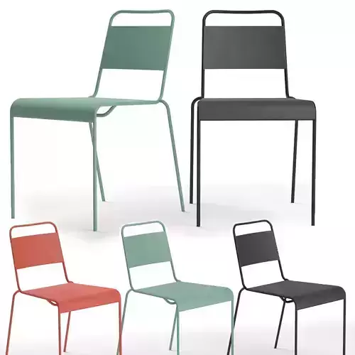 Lucinda black stacking chair