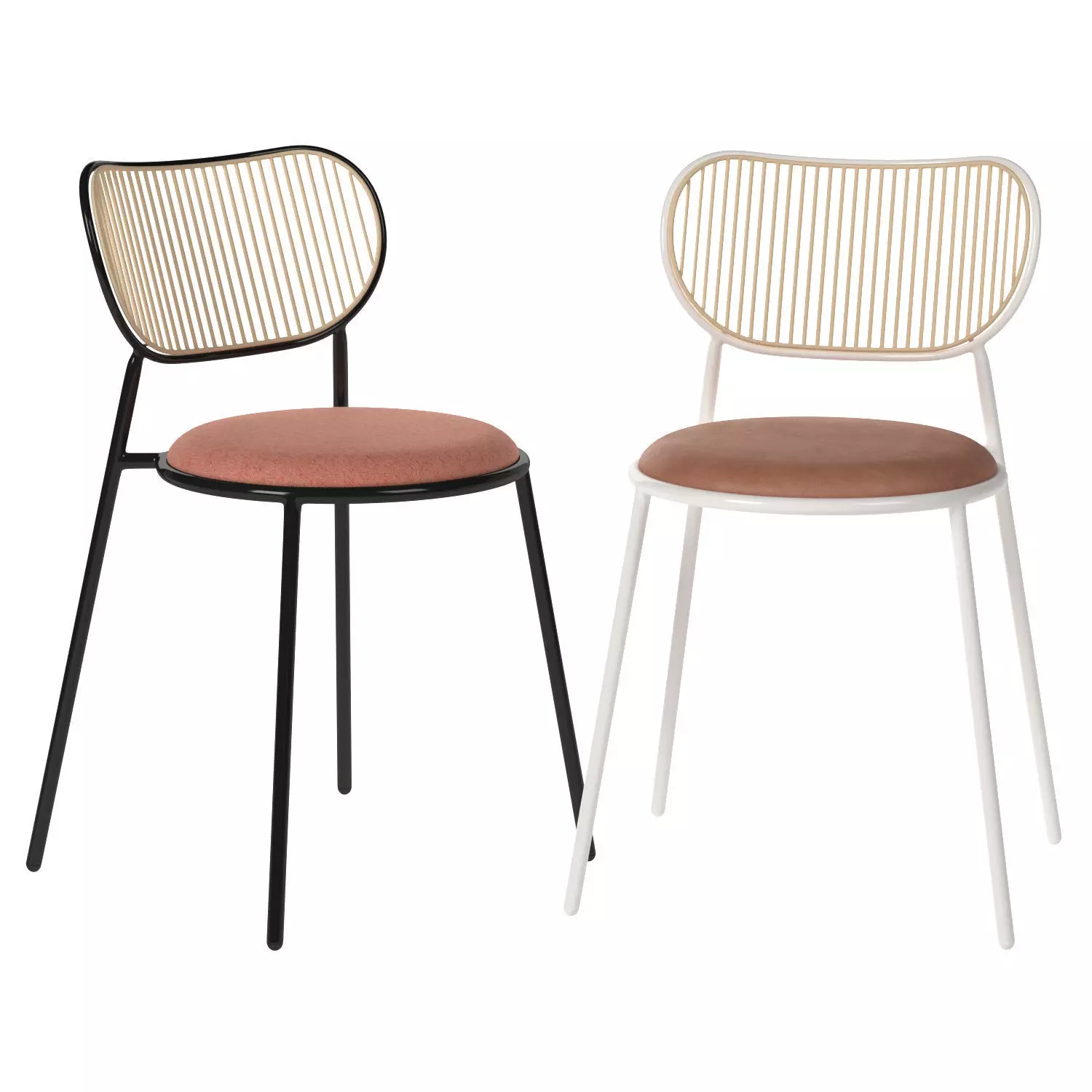 Piper Chair Upholstered Seat by Nicholas Karlovasitis 3D model