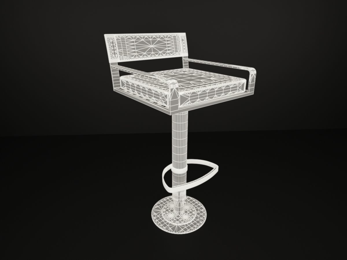 GLYN PETER MACHINE Stool bar TYC023 3D model_3